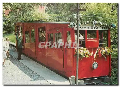 Ansichtskarte AK Abschiedsfahrt der Standseilbahn Romerhof Hotel Waldhaus Dolder