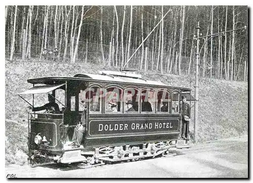 Cartes postales Der einzige Tramwagen im Ursprungszustand zwischen Grandhotel und Waldhaus DOlder aus Schweiz