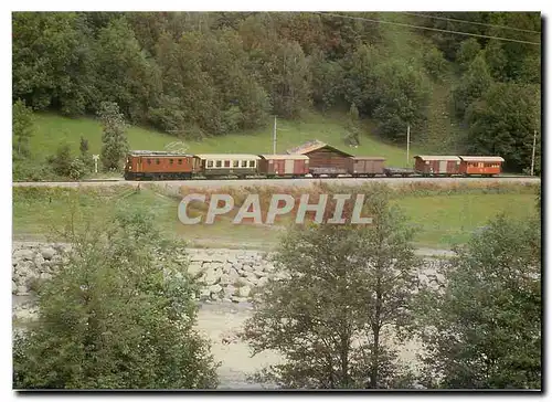 Cartes postales Tram Ge 4 6 352 en tete d'un mixte pres de Tavanasa Breil