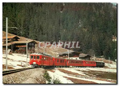 Cartes postales moderne Tram ABDe 4 4 483 en dessous de Litziruti