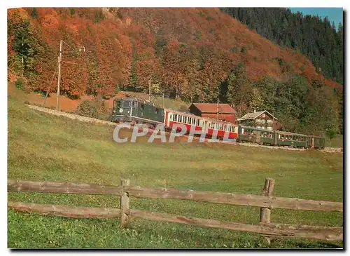 Cartes postales moderne Tram Ge 4 4 11 6 1 1 Landquart en dessus de Furna