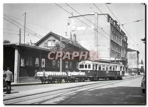 Cartes postales moderne Train mixte au depart de Lausanne a Chauderon