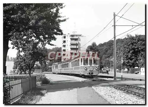 Moderne Karte Train pour Rodersdorf a la Bottmingerstrasse