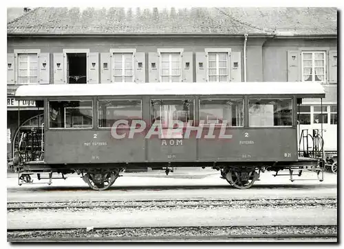 Cartes postales moderne Voiture B 21 en gare d'Aigle