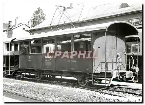 Cartes postales moderne Voiture B 122 en gare d'Aigle