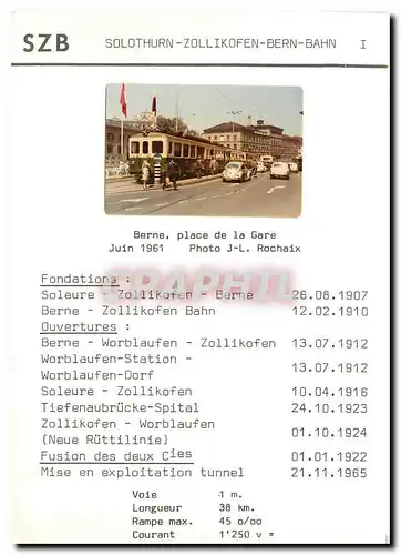 Cartes postales moderne  Solothurn Zollikofen Bern bahn