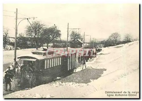 Moderne Karte Cfe pour le deblaiement de la neige pres de Montherod