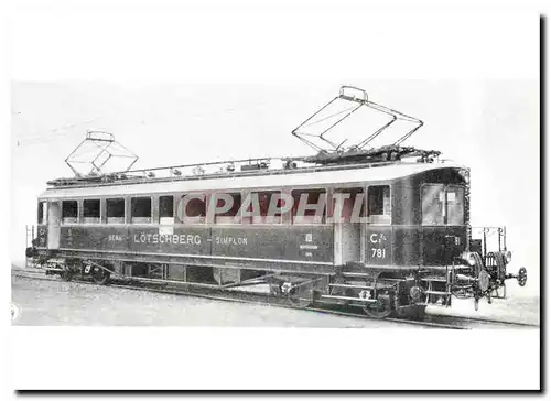 Moderne Karte Die BLS Ce 1910 fur die Strecke Spiez Frutigen erbaut