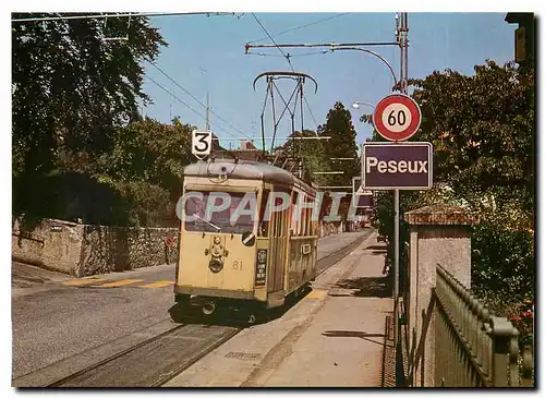 Cartes postales moderne Tramways Neuchatel TN