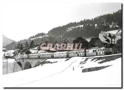 Cartes postales moderne Train pour chateau d'oex a Rossiniere