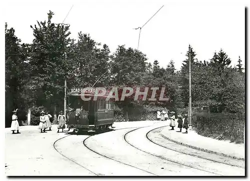 Cartes postales moderne Haut de la rue de la Servette voiture en provenance du Petit-Saconnex