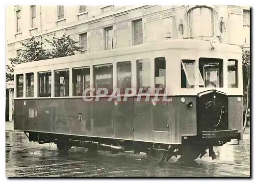 Cartes postales moderne Autorail de Dion serie A dans les rues de Bourg