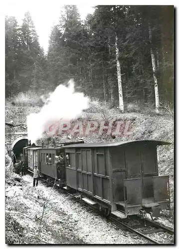 Cartes postales moderne Ligne Nantua Hauteville train vapeur au tunnel de Corcelles