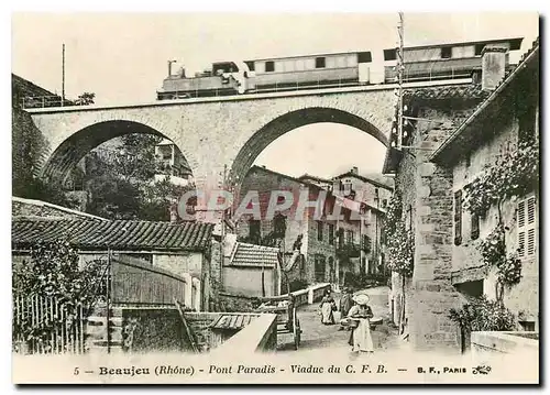 Cartes postales moderne Beaujeu pont Paradis