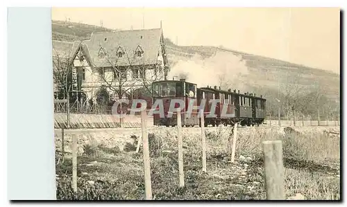 Cartes postales moderne Train vapeur pour Boudry pres d'Auvernier vers 1895