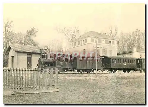 Cartes postales moderne Train vapeur a Colombier vers 1895