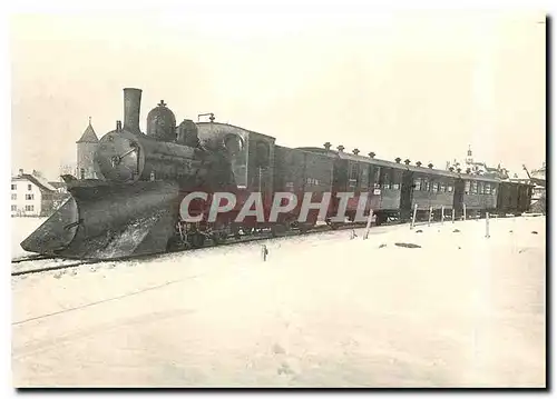 Cartes postales moderne G et materiel recent quittant Echallens hiver 1916