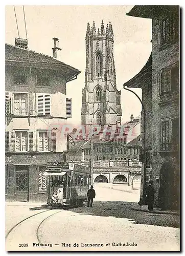 Cartes postales moderne C dans etat d'origine a la rue de Lausanne