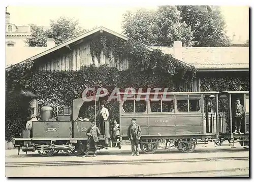 Moderne Karte En gare de Lausanne Chauderon vers 1880