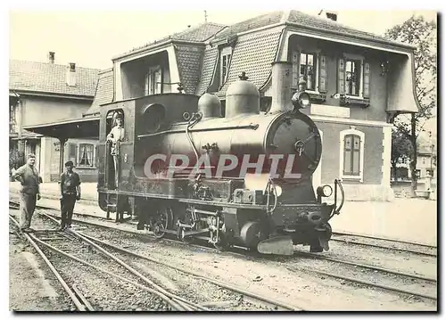 Moderne Karte G en gare d'Echallens vers 1920