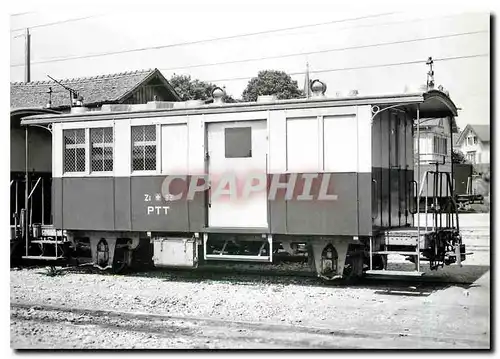 Cartes postales moderne Wagon poste Zi a Echallens juin 1962