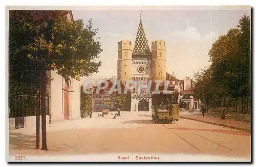 Cartes postales moderne Basler Tramwagen 24 von 1897