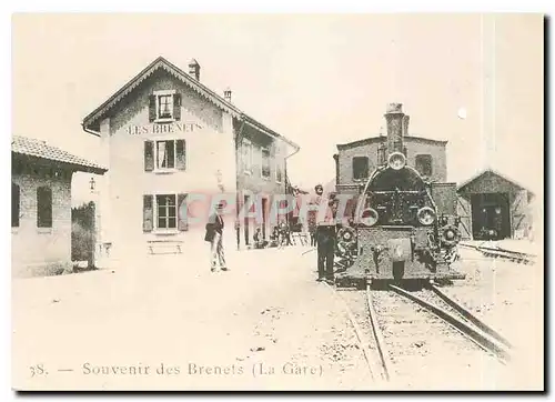 Cartes postales moderne Souvenir des Brenets La Gare