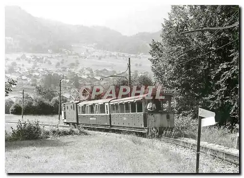 Cartes postales moderne SPB Zug mit den unterschiedlichen Vorstellwagen B