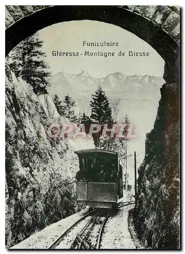 Cartes postales moderne Funiculaire Gleresse Montagne de Diesse