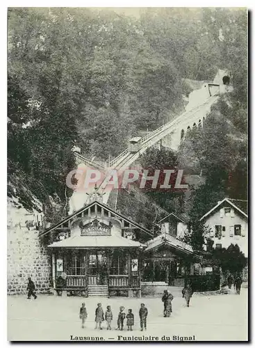 Cartes postales moderne Lausanne Funiculaire du Signal