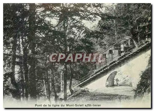 Cartes postales moderne Pont de la ligne du Mont Solei St Imier