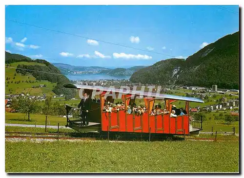 Cartes postales moderne Mit Oldtimer Standseilbahn und modernster Luftseilbahn