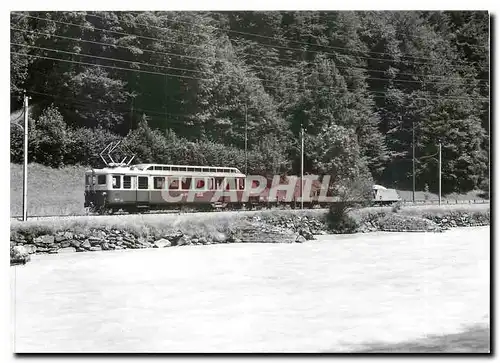 Cartes postales moderne ABDeh et un train de travaux entre Zweilutschinen et Wilderswil