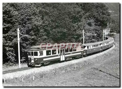 Cartes postales moderne Abeh Lauterbrunnen avec d'anciennes en dessus de Wilderswil