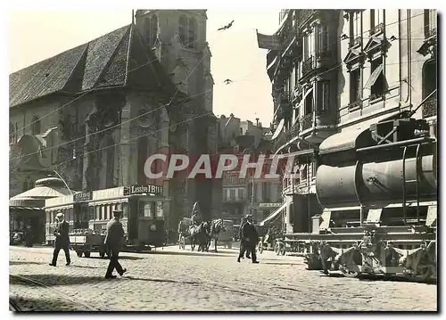 Cartes postales moderne Arroseuse trams et wagon a lait sur St Francois