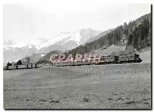 Moderne Karte Eine der letzten Doppeltraktionen von Ce Loks im Simmental