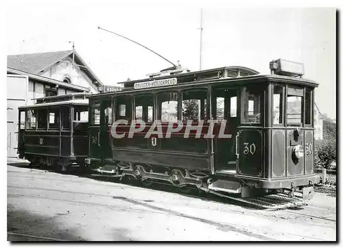 Cartes postales moderne Mit den Motorwagen von 1991 erschienen auch di ersten Anhangewagen