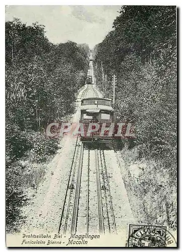 Cartes postales moderne Funiculaire Bienne Macolin