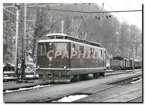 Moderne Karte Brunig Berglok SBB He Meiringen