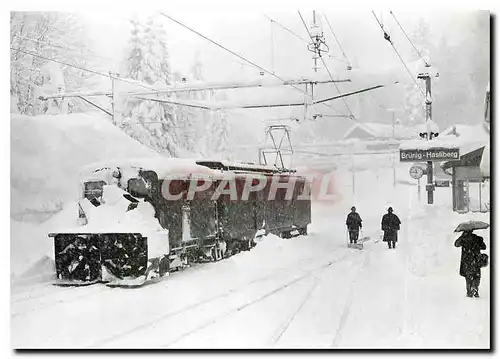 Cartes postales moderne Auf der Bergstrecke ist viel Schnee zu raumen