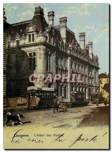 Cartes postales moderne Lausanne l'hotel des Postes