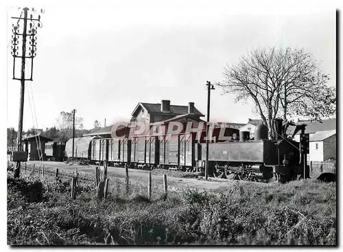 Moderne Karte Ligne Carhaix Rosporden train mixte pour Carhaix a Scaer