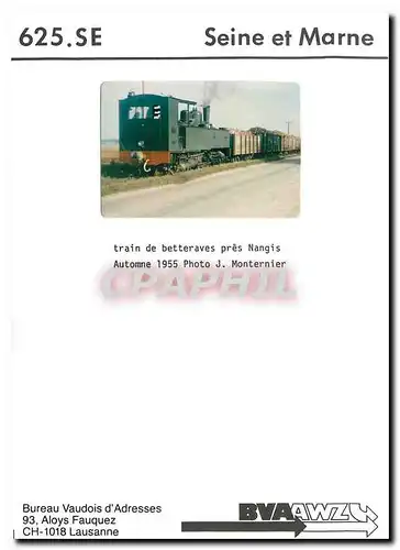 Cartes postales moderne Train de Betteraves pres Nangis