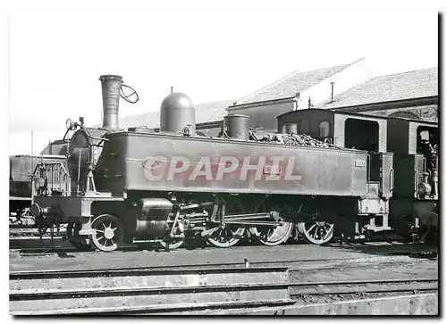 Cartes postales moderne Locomotive E devant le depot de Carhaix