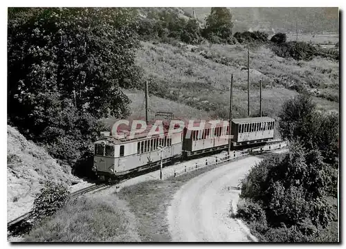 Moderne Karte Entre Loeche CFF et Loeche ville