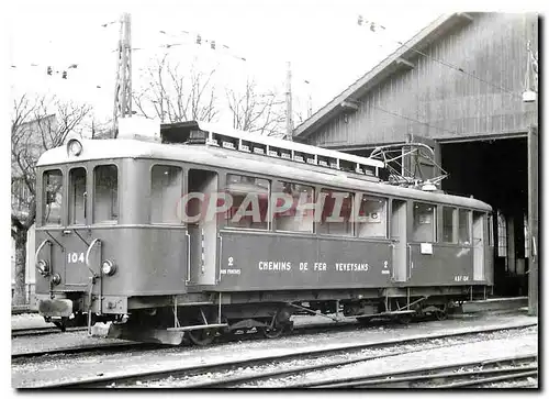 Cartes postales moderne ABFe devant le depot de Vevey