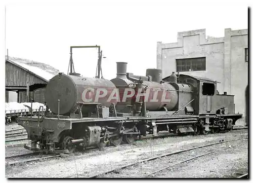 Moderne Karte Locomotive Garrat au depot de Sallent Saint Leonard