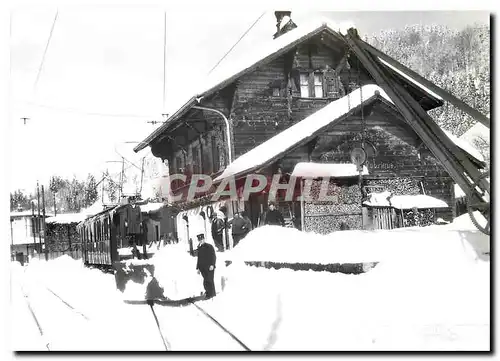 Cartes postales moderne Train chasse neige a Broc Fabrique
