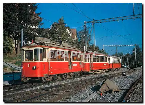 Cartes postales moderne Vor dem neuen Depot steht im Herbst 1971 ein Forchbahnzug mit Motorwagen Bde