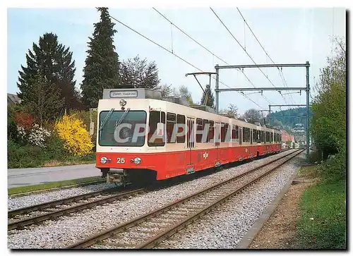 Cartes postales moderne Forchbahn Doppeltraktion mit zwei Zugen vom Typ FB